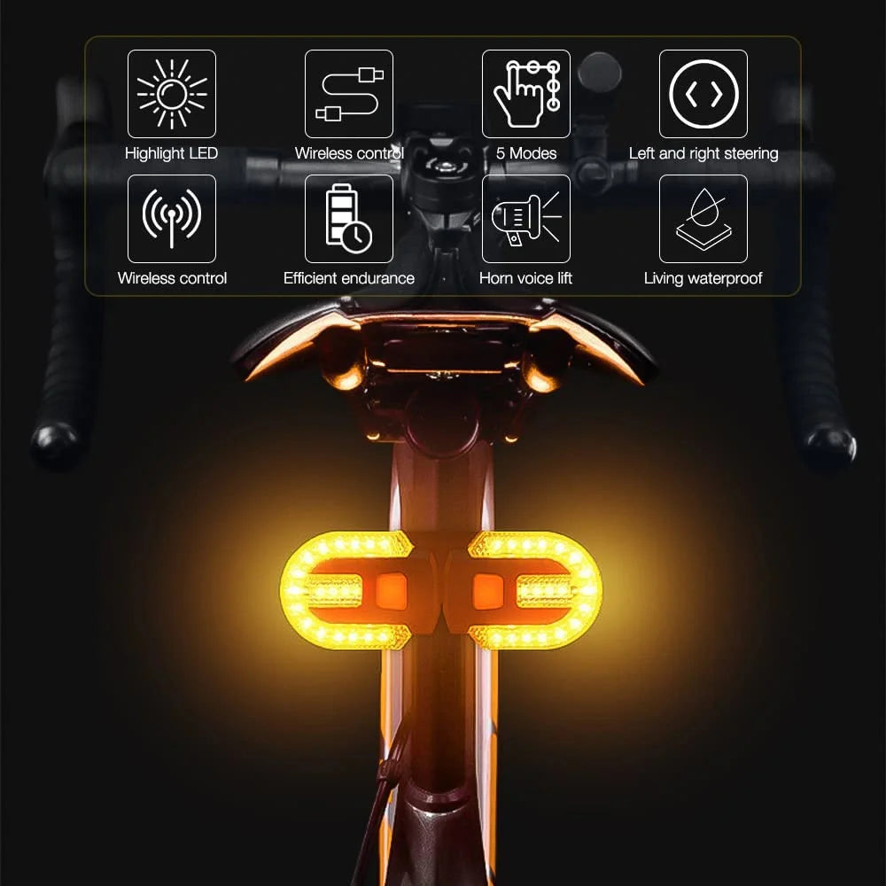 2 Pack Bike Tail Light with Remote Control M647466