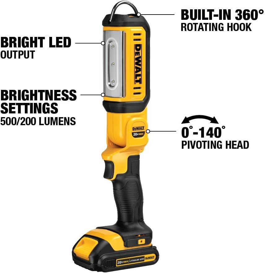 20V MAX LED Work Light, Hand Held, Pack of 2 S828