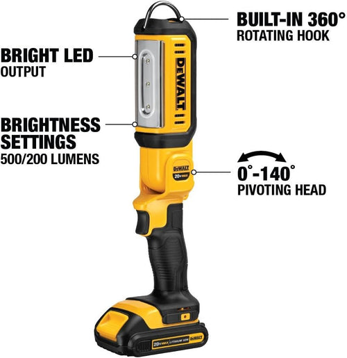 20V MAX LED Work Light, Hand Held, Pack of 2 S828