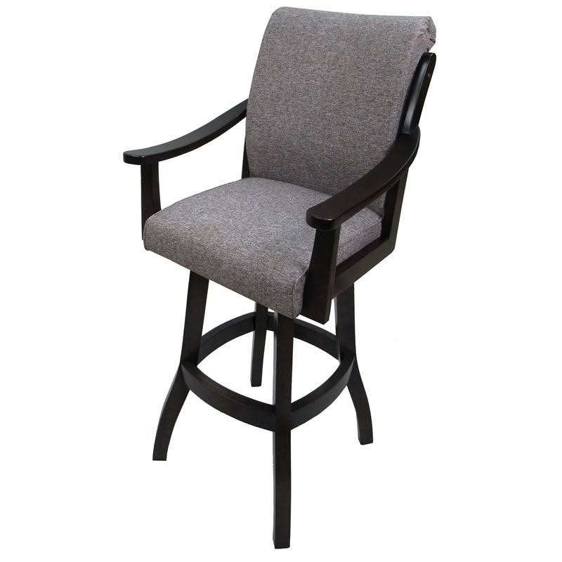 Mojave Gray Swivel Wood Extra Tall Bar Stool H3928