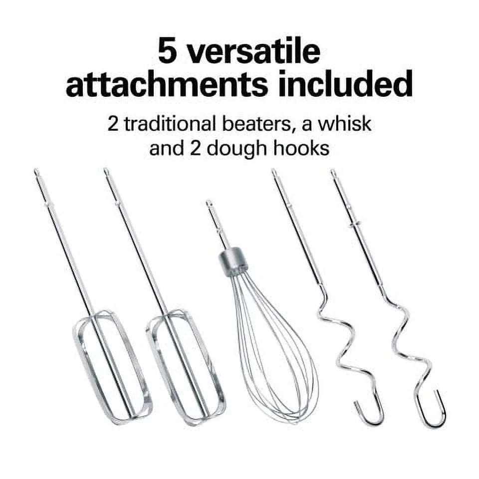 Red 6 Speeds Stand and Hand Mixer Q265544