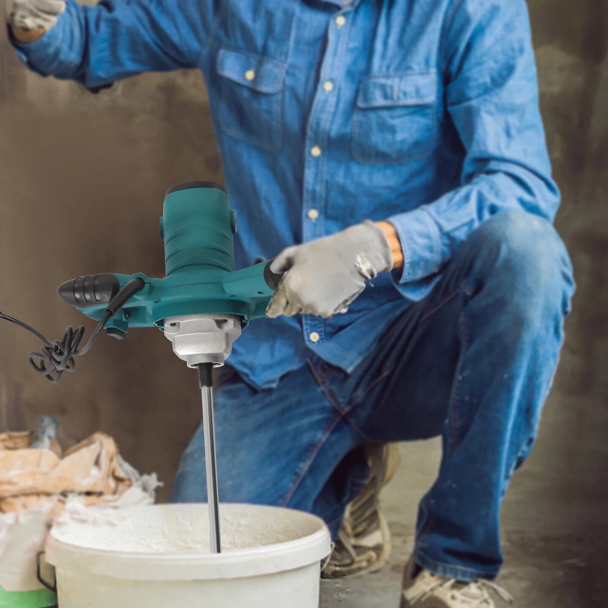 2100W Electric Cement Mixer S404736