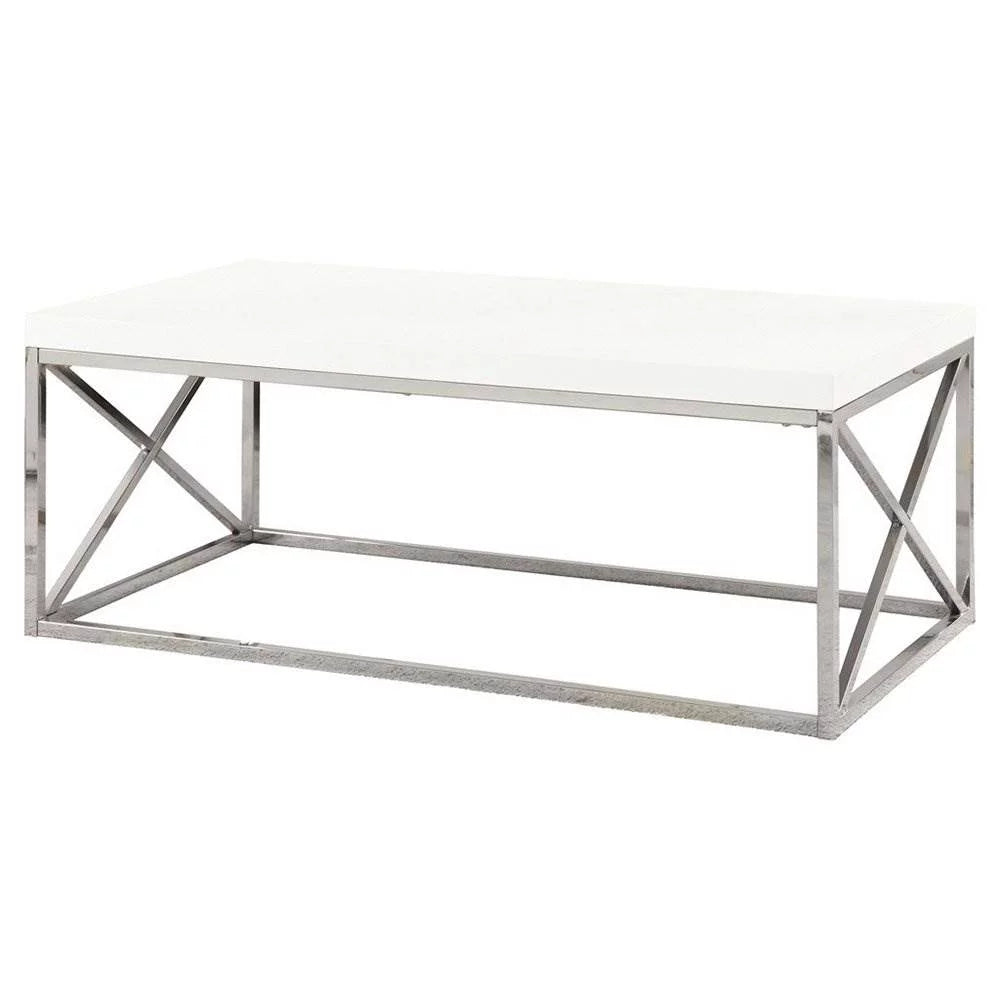 Glossy White Laminate Coffee Table I588