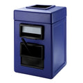 Blue Square Waste Container C9068