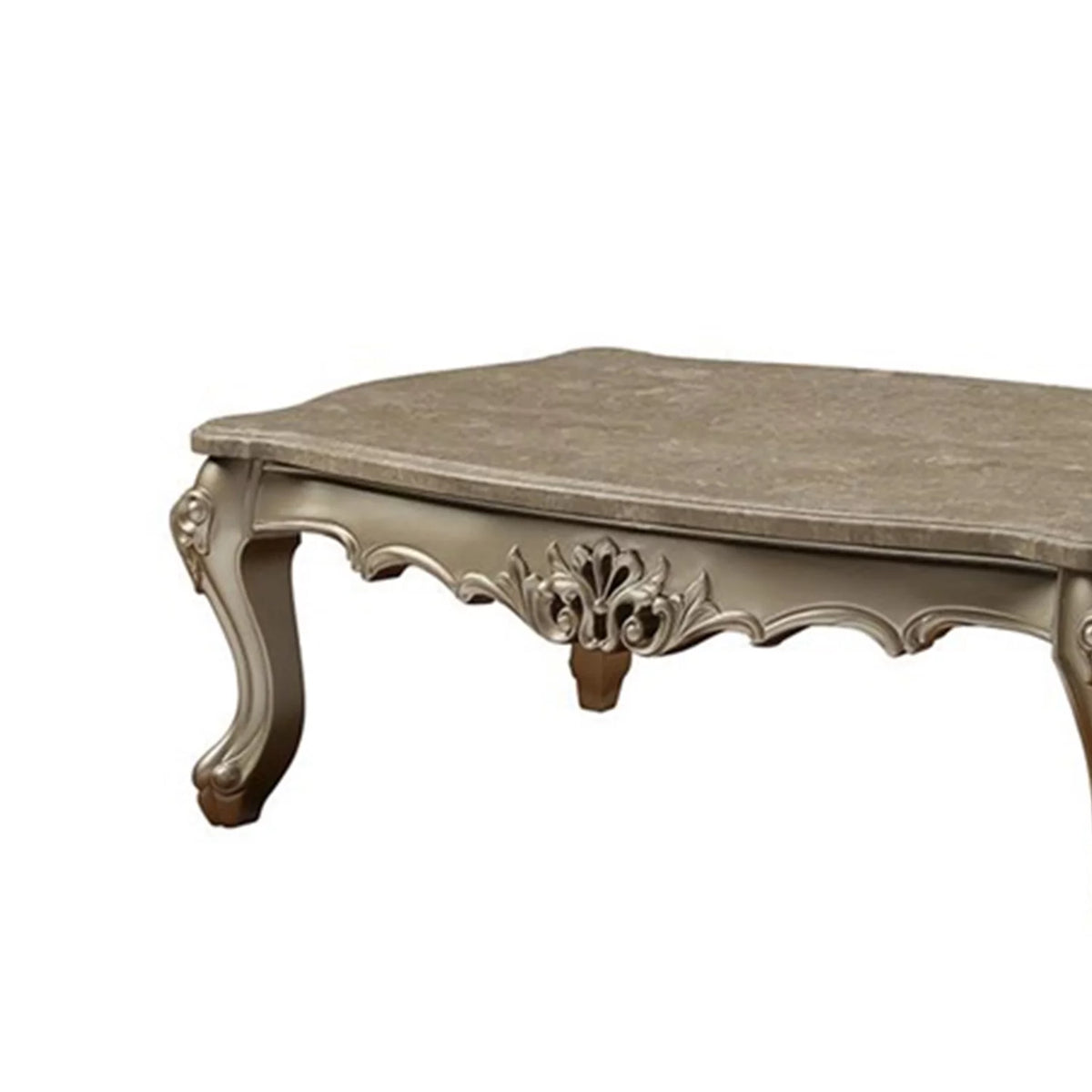 Marble Top Wooden Coffee Table D3947