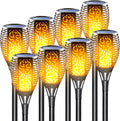 8 Pack Solar Torch Light with Flickering Flame A57007