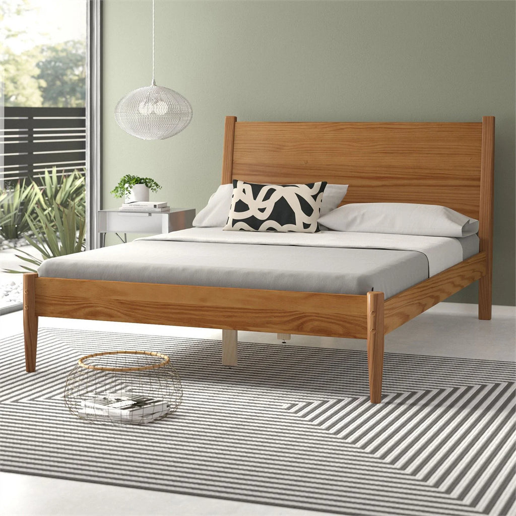 Solid Wood Queen Panel Bed V540