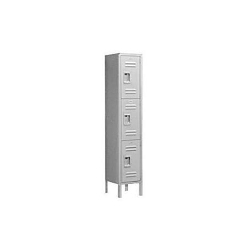 Gray Triple Tier Standard Metal Locker P26074