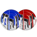 Set of 2 Red and Blue Inflatable Swimming Pool Floats I136820