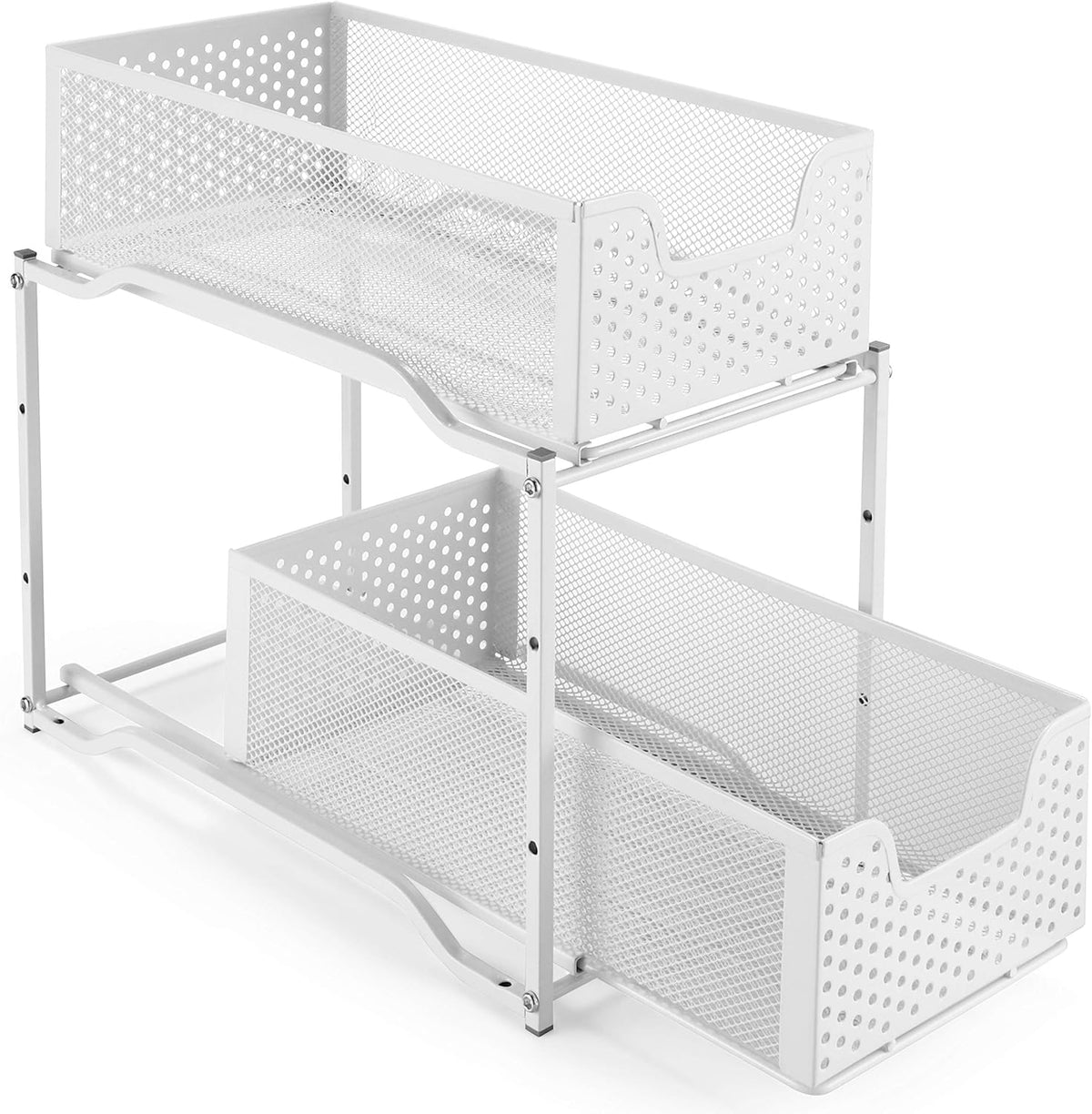 Bronze Stackable 2-Tier Under Sink Cabinet Organizer with Sliding Storage Drawer P744