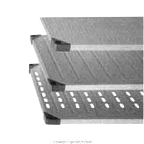 Silver Louvered Shelf W5712
