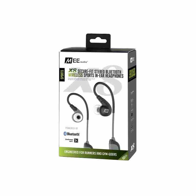 Secure-Fit Stereo Bluetooth Wireless Sports in-Ear Headphones (Black) K891