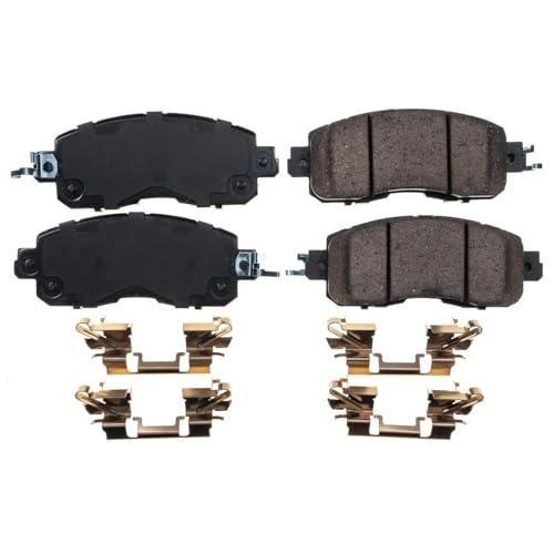 Front Ceramic Brake Pads with Hardware B502