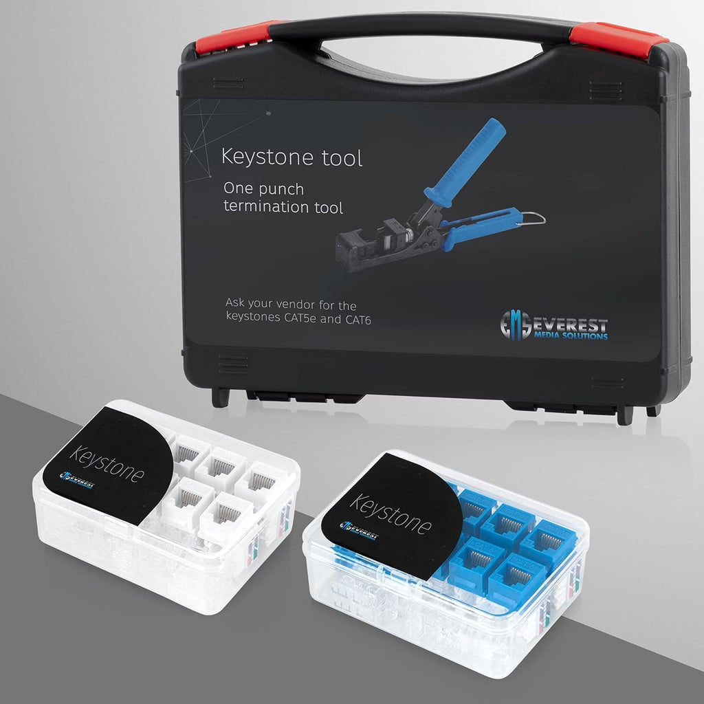 Speed Termination Tool Kit with 20 Cat6/5e Keystone Jacks N881