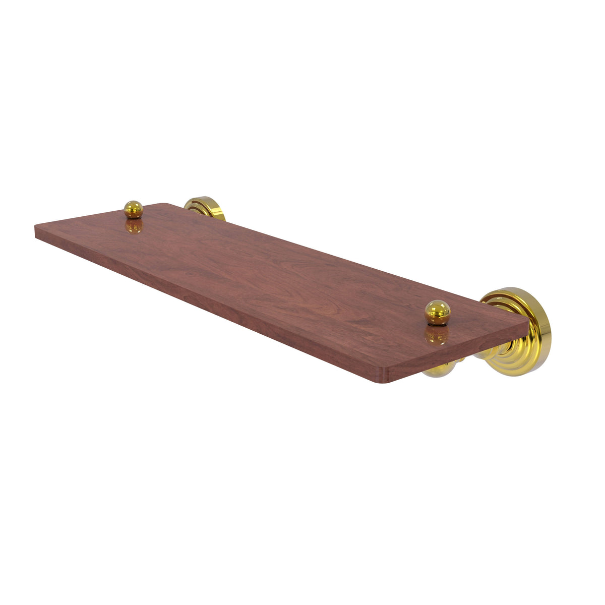 Polished Brass Solid Ironwood Shelf J91973