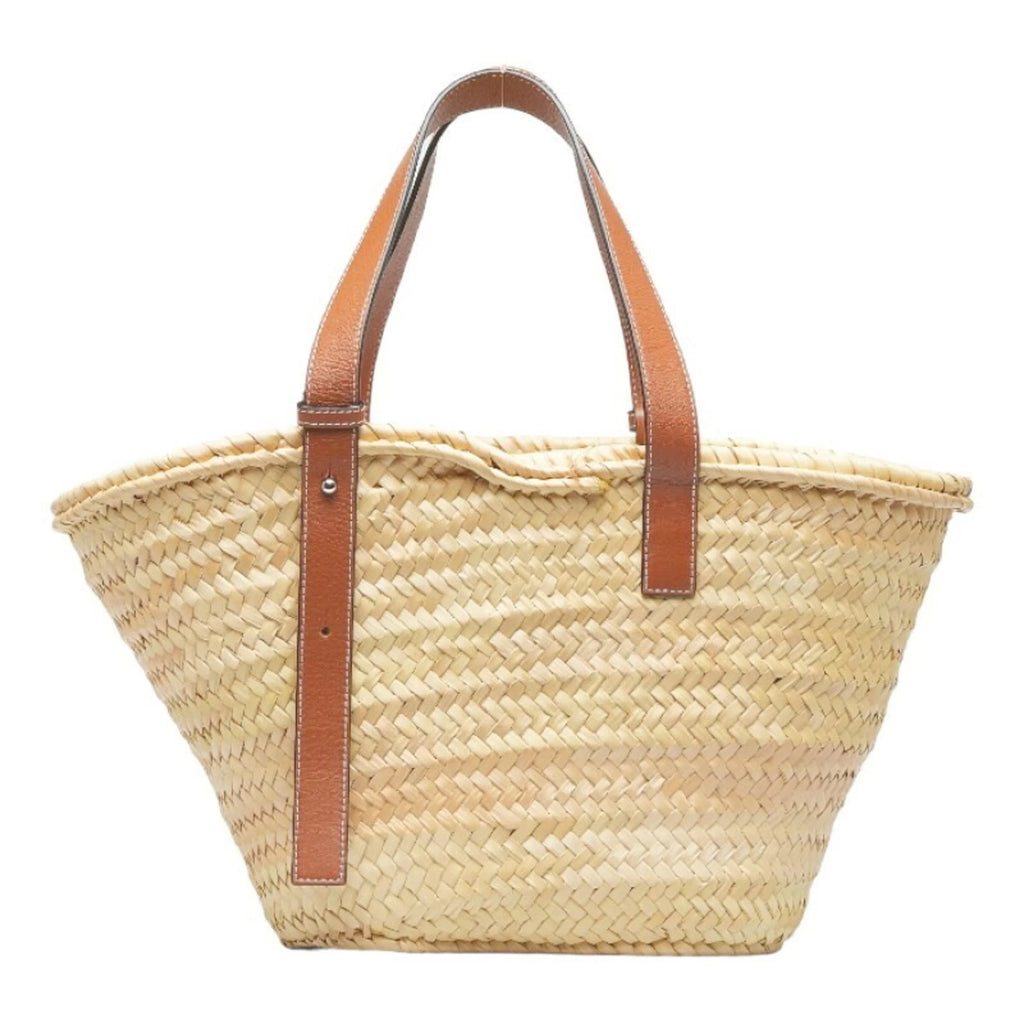 Natural Brown Raffia Leather Small Handbag M5718