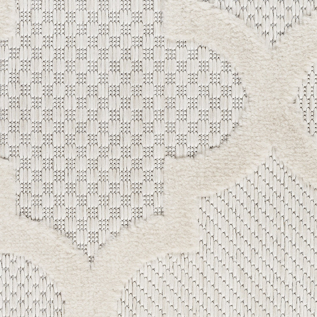 Ivory White 5' x 7' Area Rug G5109