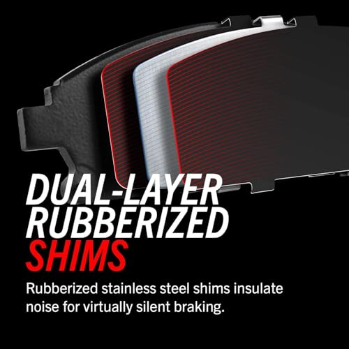 Front Ceramic Brake Pads with Hardware B502