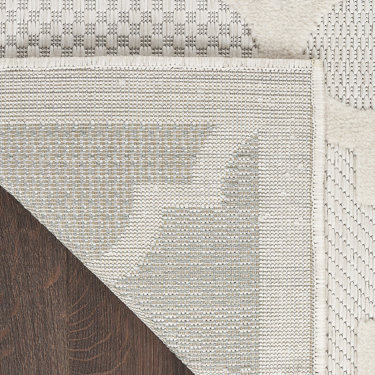 Ivory White 5' x 7' Area Rug G5109