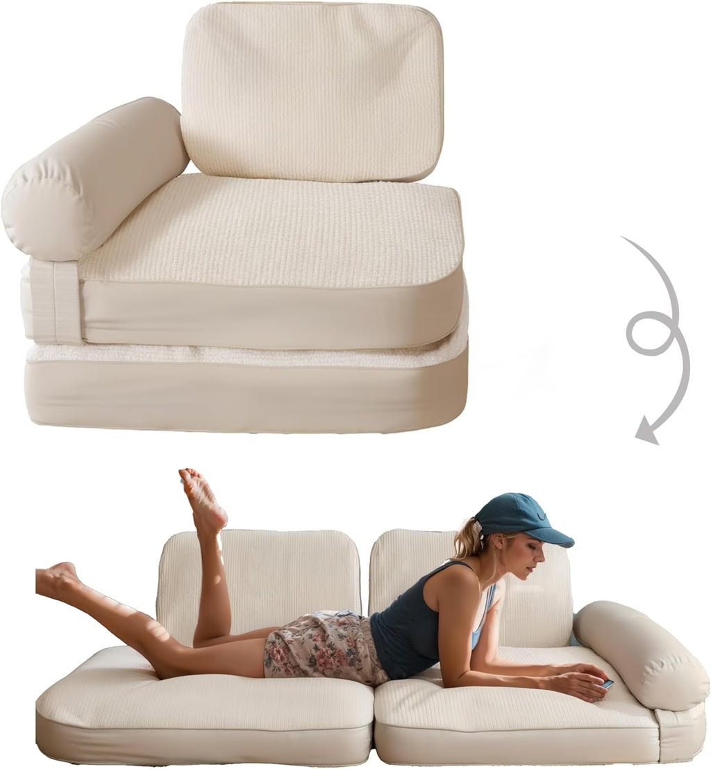 Folding Floor Sofa Couch Bed Mattress with Pillow B680