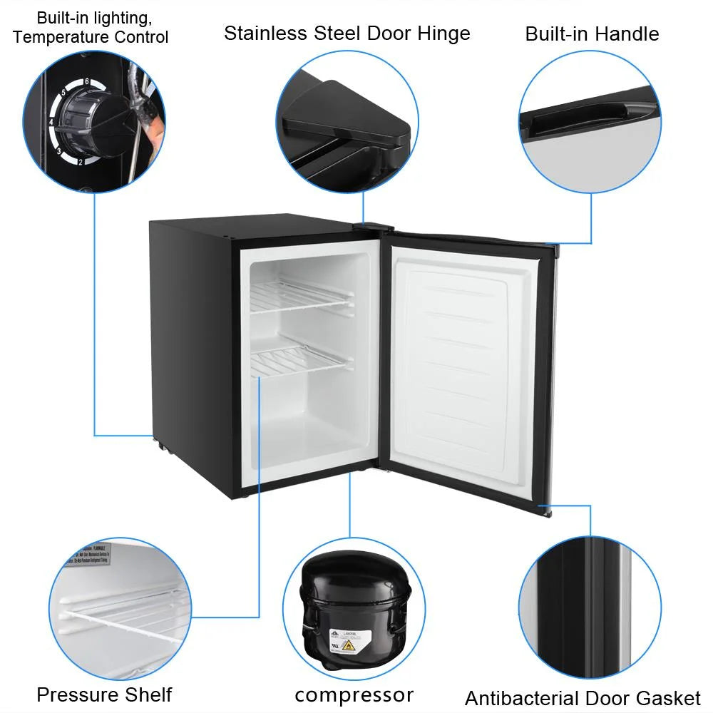 Stainless Steel Single Door Upright Freezer V9802