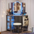 White Makeup Vanity Desk with Stool G3758