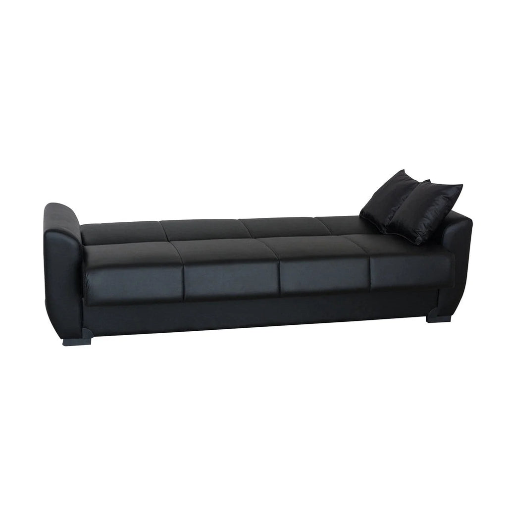 Black PU Leather Sofa Bed K205264