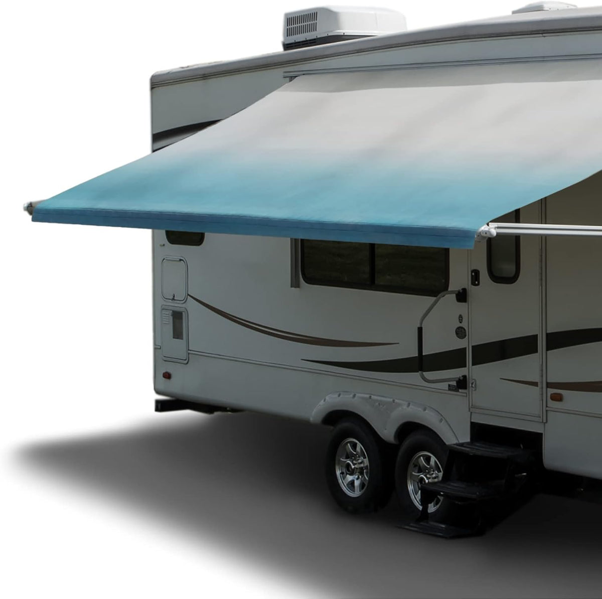14' Tan/Camel Fade Premium Vinyl RV Awning Fabric Replacement F280523