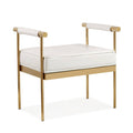 White Eco-Leather Bench Z204606