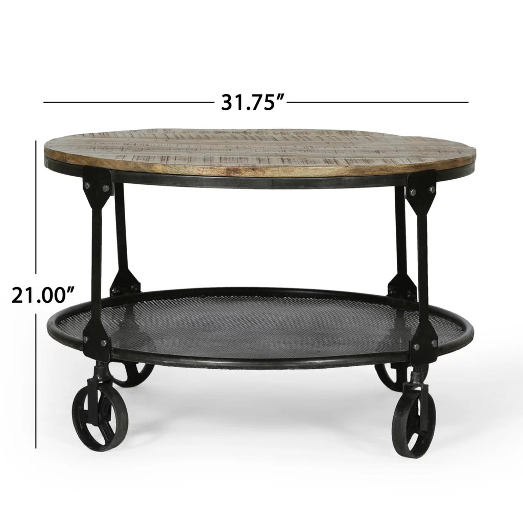 Handcrafted Mango Wood Coffee Table W56064