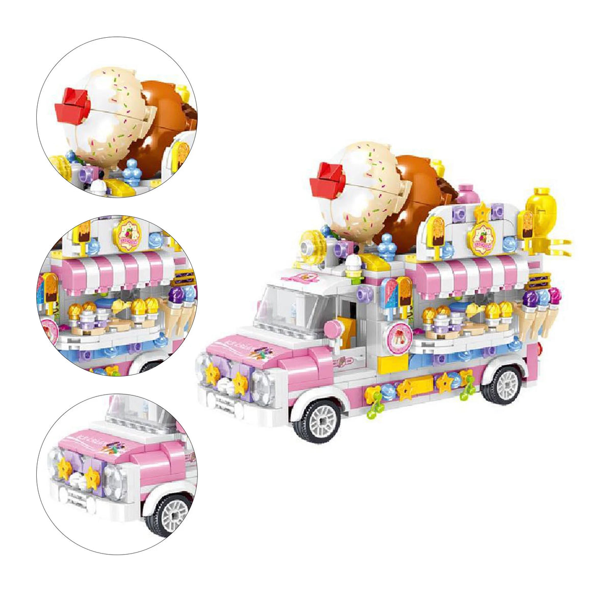 Dining Car Building Blocks Toy 593 Blocks X808