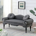 54" Velvet Tufted 2 Seater Loveseat Sofa with 2 Pillows H30651
