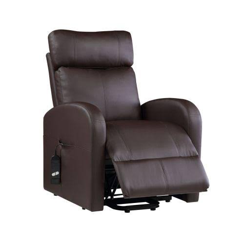 Beige PU Power Lift Recliner X3660