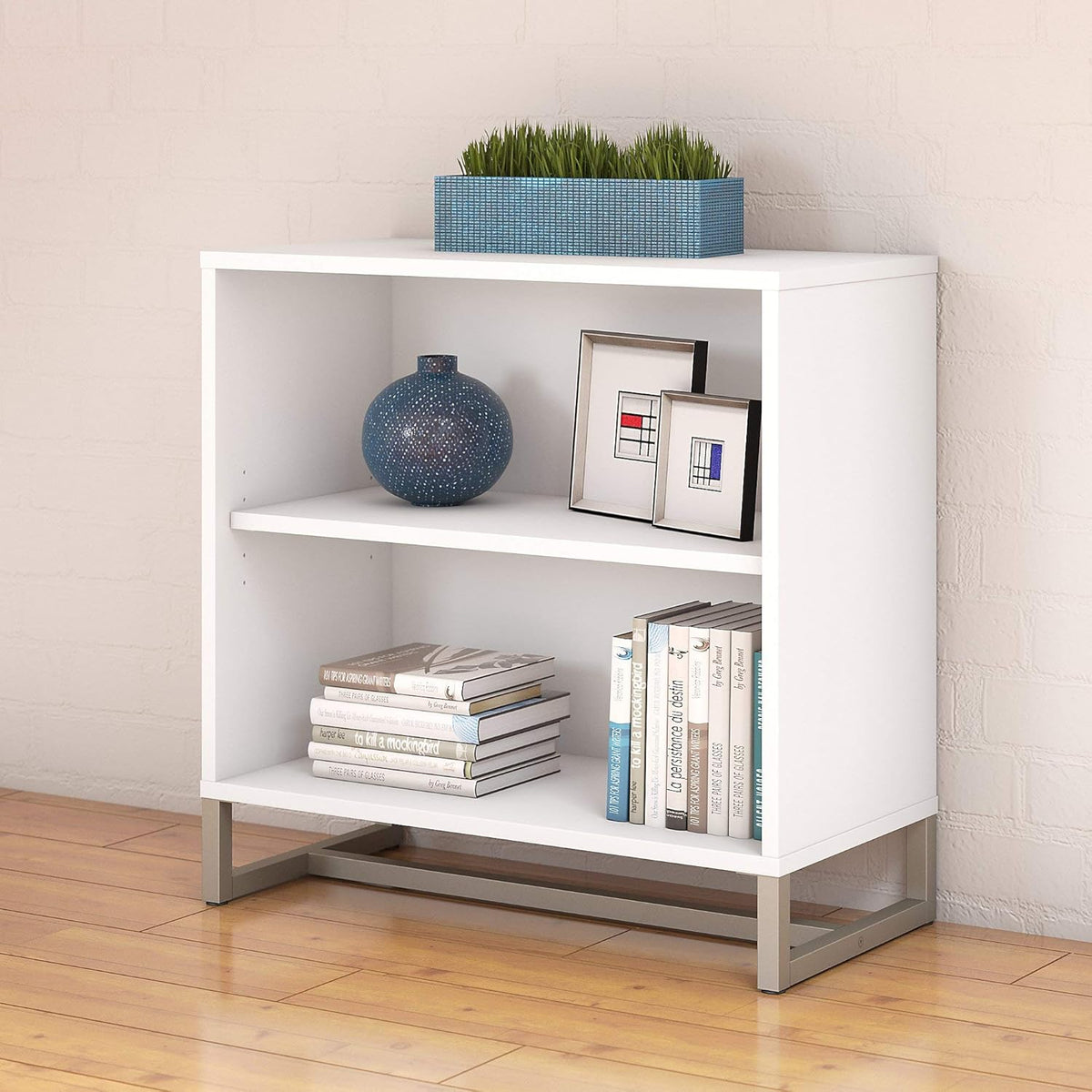 White Bookcase Cabinet O745