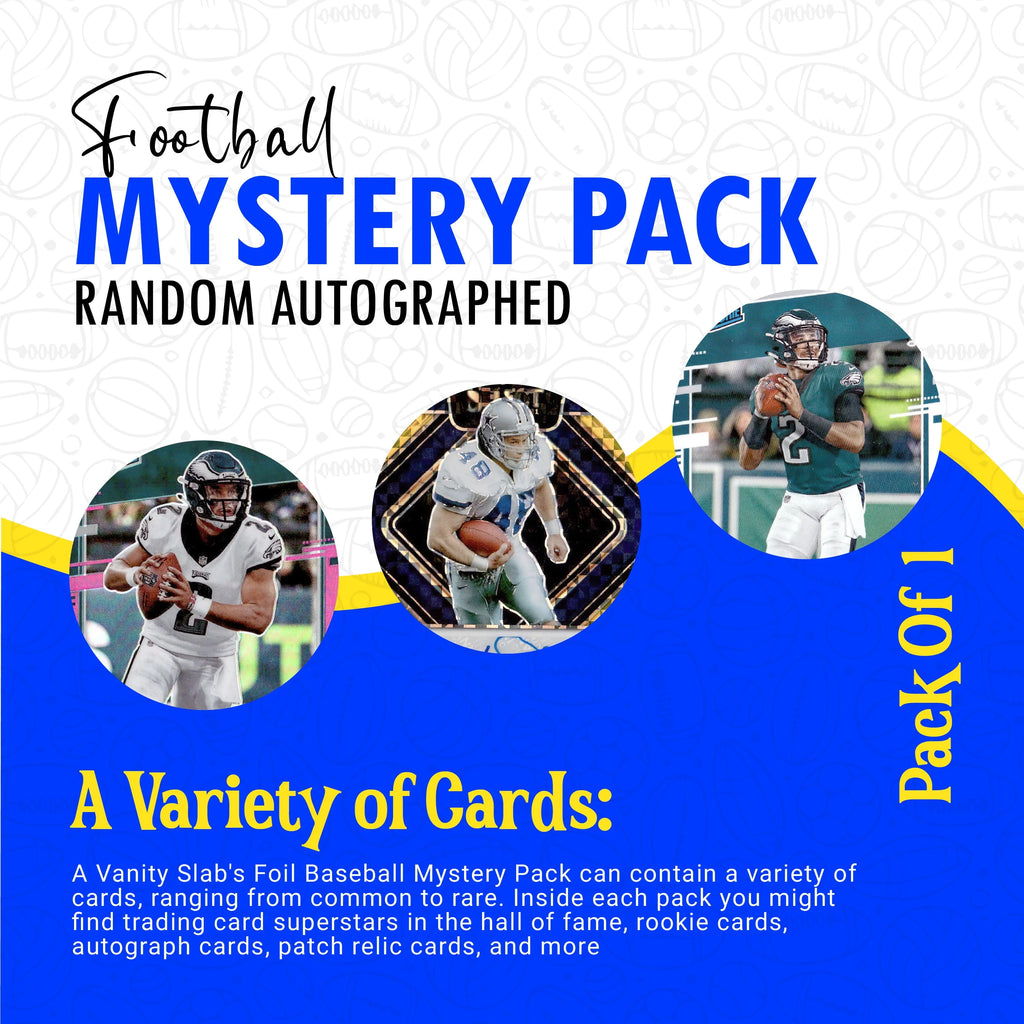 Football Mystery Pack Random Autographed Relic Rookie Trading Cards R395549