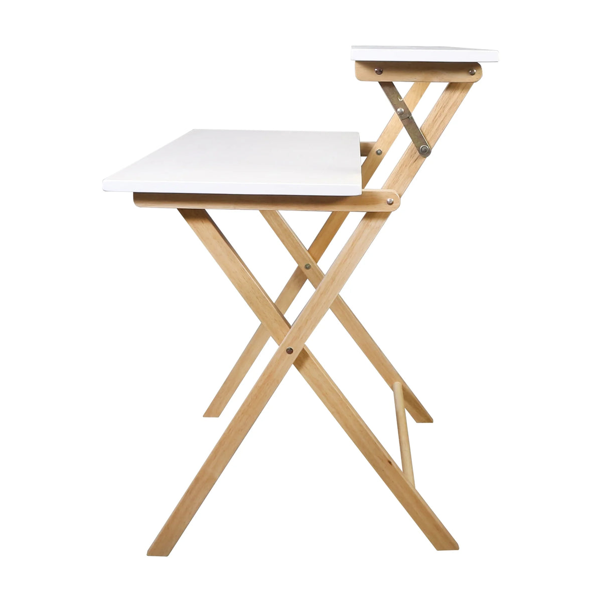 Solid Wood 2-tier Folding Laptop Desk R48991