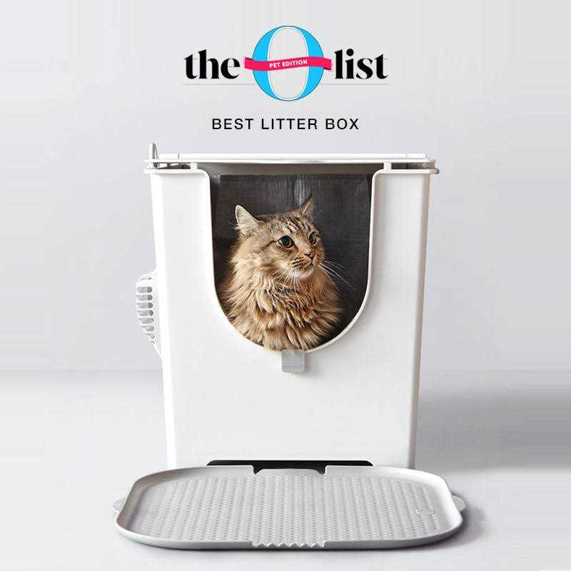 Flip Litter Box with Scoop and Reusable Liner O66008