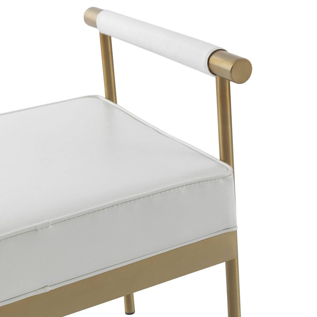White Eco-Leather Bench Z204606