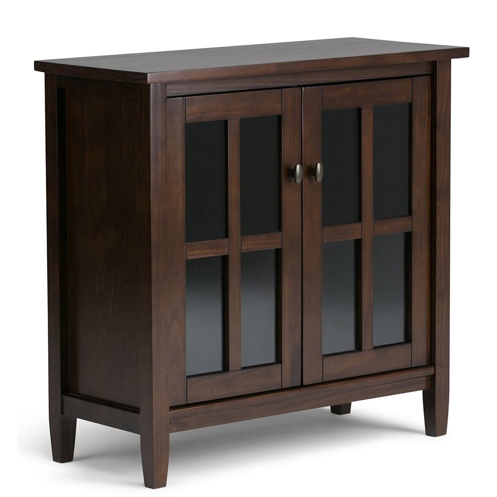 Distressed Brown Low Storage Cabinet Y6487