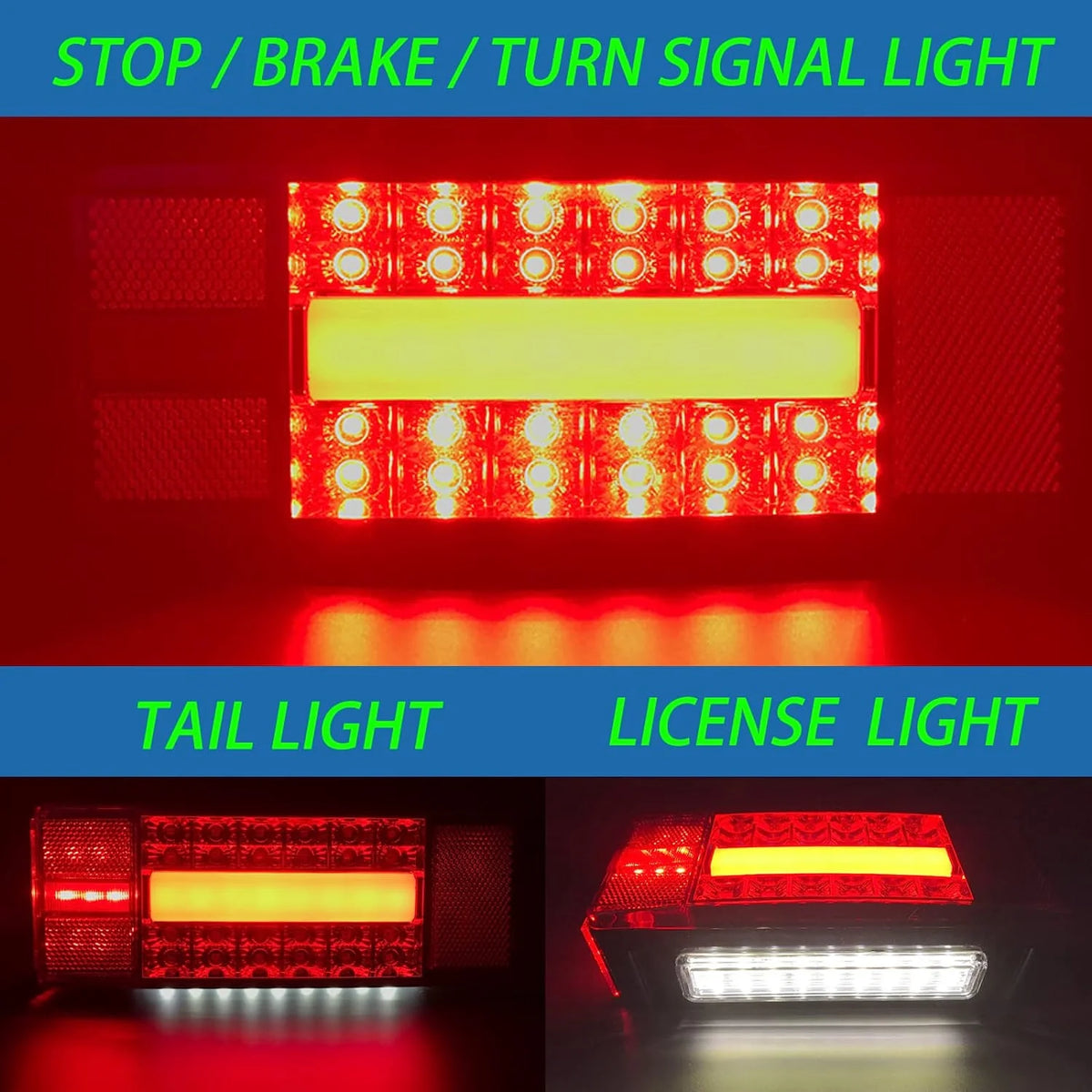 IP68 Waterproof Submersible LED Trailer Lights Kit W38608