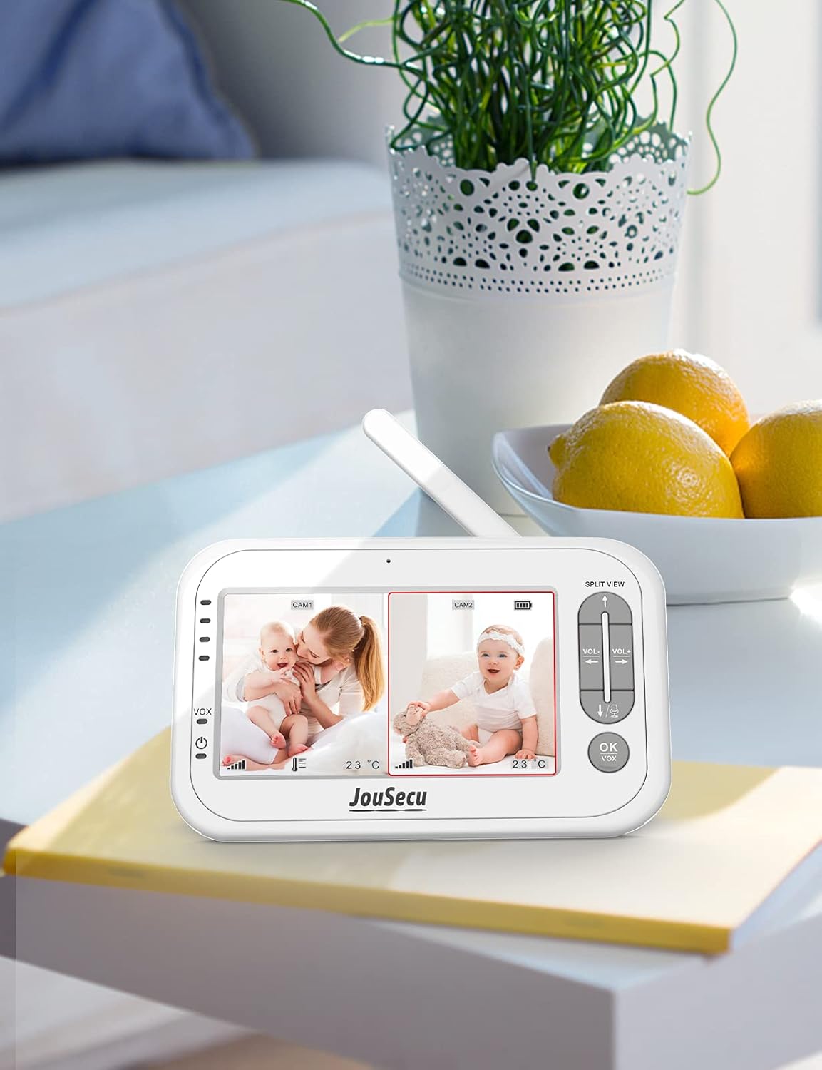 Baby Monitor with Camera and Audio 4.3 Inches LCD Split Screen R709390