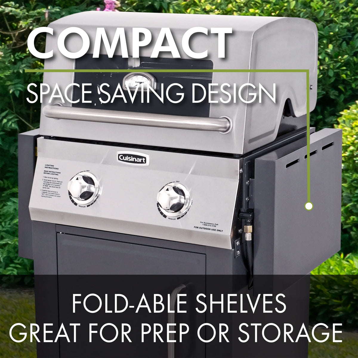 2-Burner Dual Fuel Gas Grill D26842