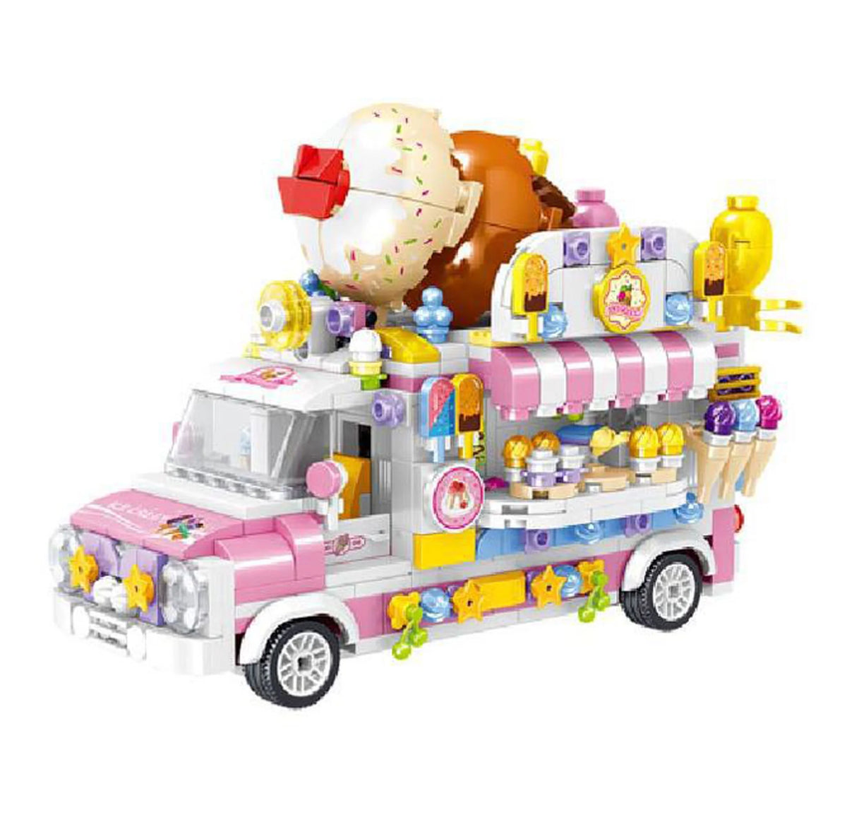 Dining Car Building Blocks Toy 593 Blocks X808