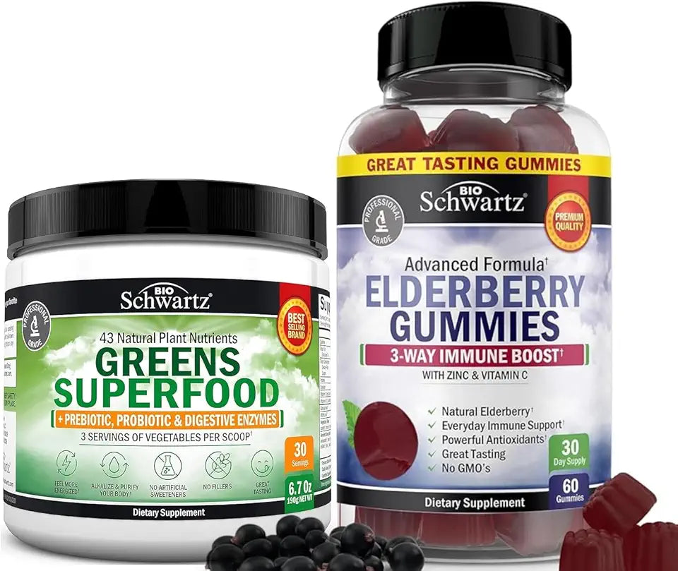 Super Greens Powder with Probiotics Prebiotics and Digestive Enzymes 30 Servings D65522
