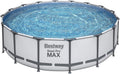 16 x 4 Foot Steel Frame Above Ground Round Swimming Pool Set with Ladder, Cover, Filter Pump C33217