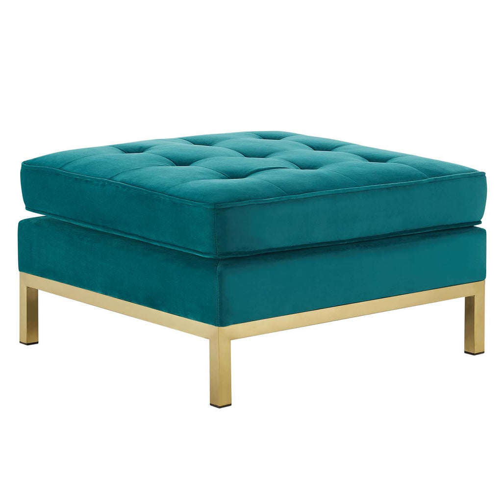 Velvet Ottoman F2128