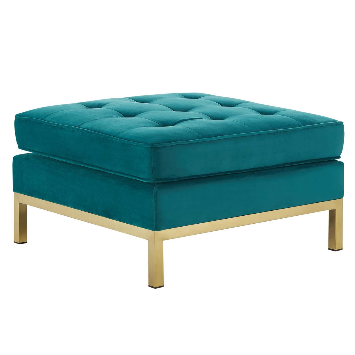 Velvet Ottoman F2128