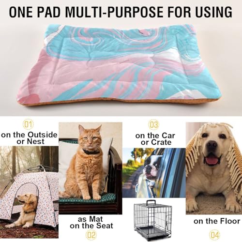 Snowflakes Pet Bed Washable Dog Crate Cushion 36x24inch Q567375