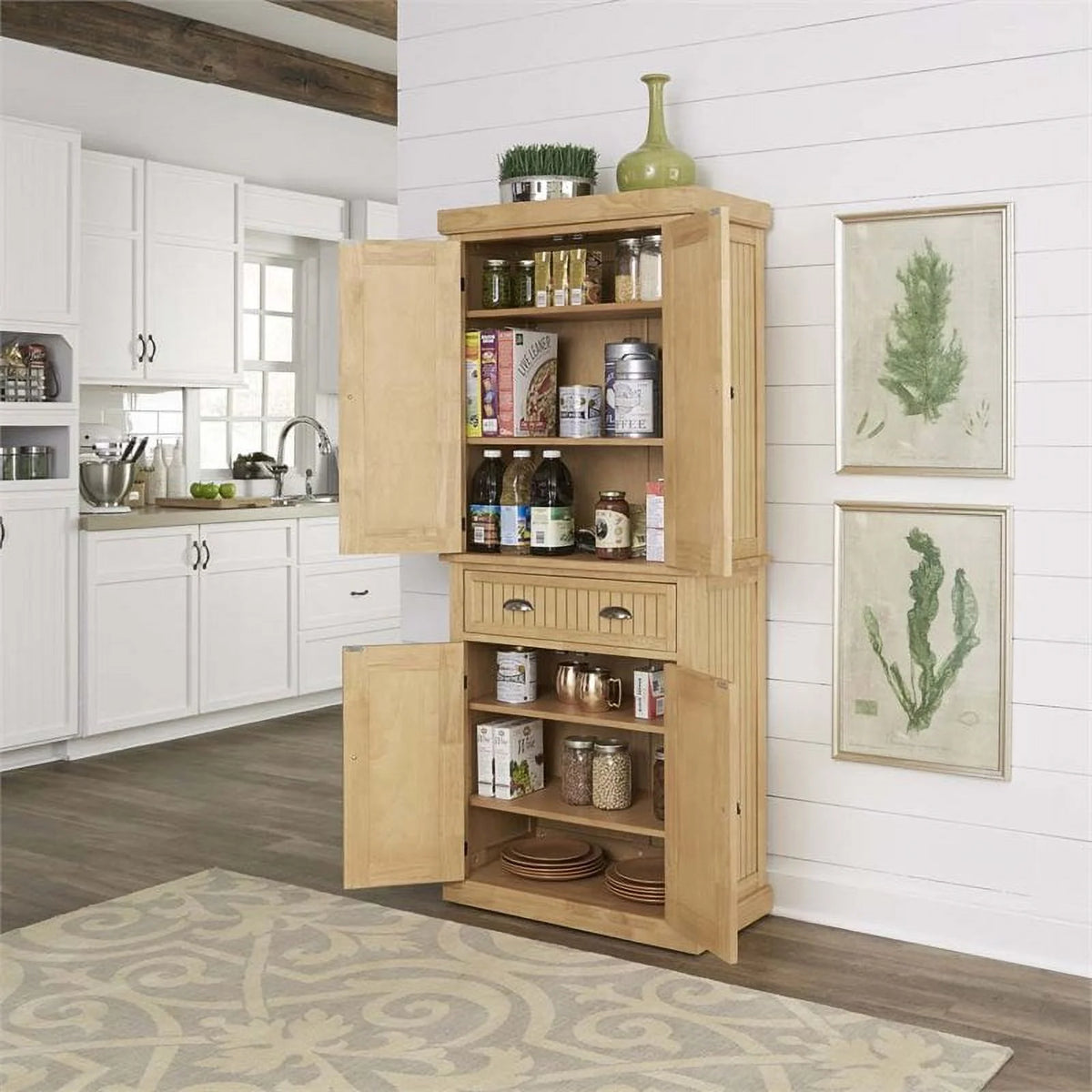 Natural Maple Pantry H385