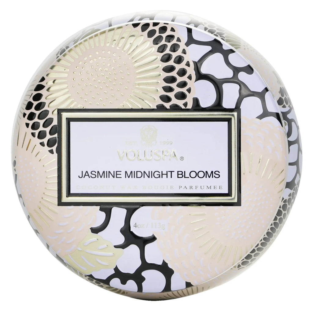 Jasmine Midnight Blooms Mini Tin Candle 4oz Q519141